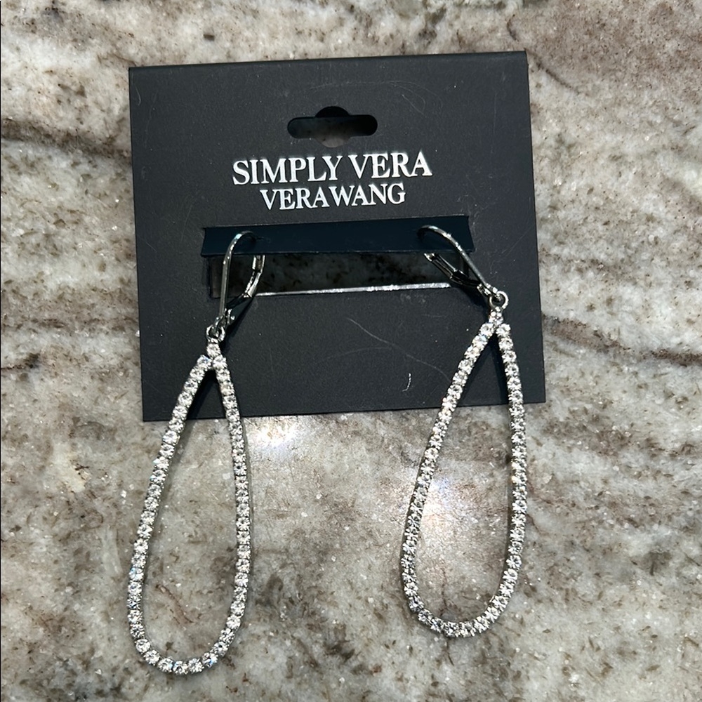 Simply Vera Vera Wang Silver Drop Earrings